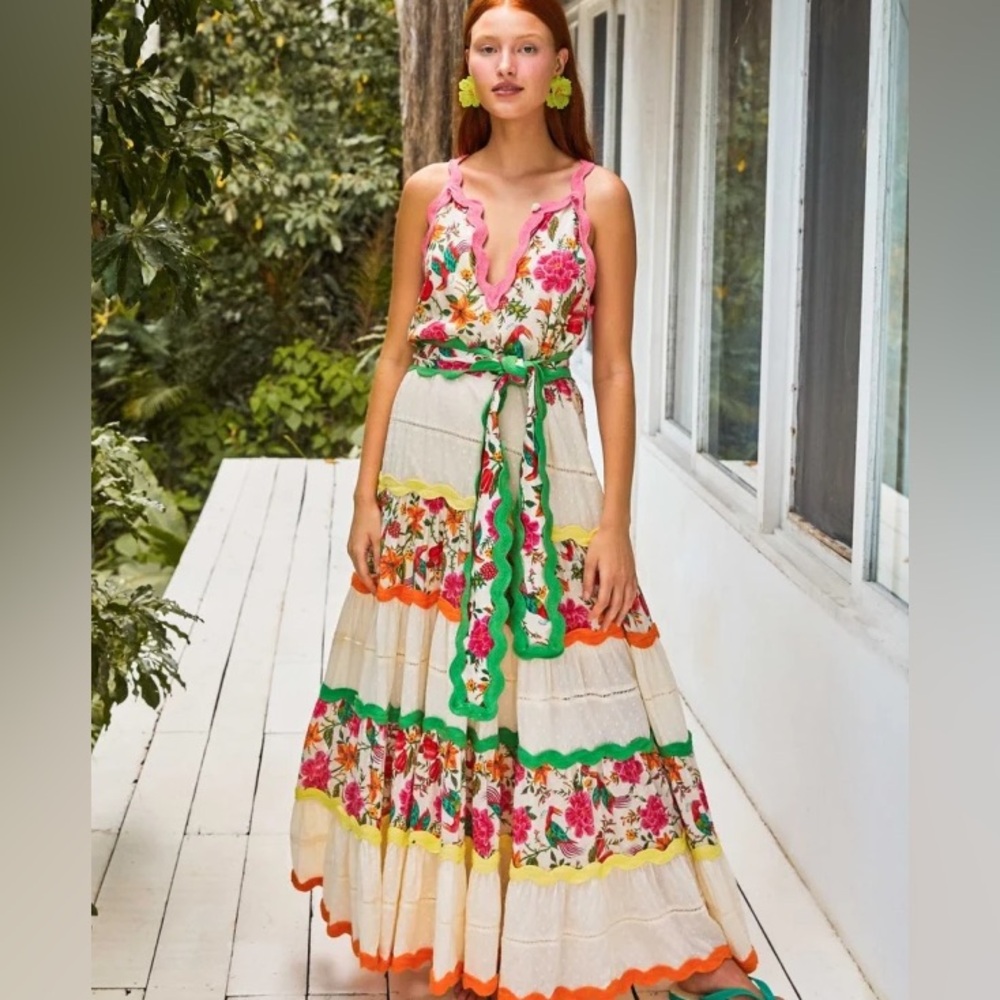 Farm Rio Toucans Garden Maxi Dress